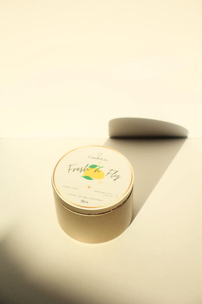 “Fresh n Fly” Gold Jar Candle