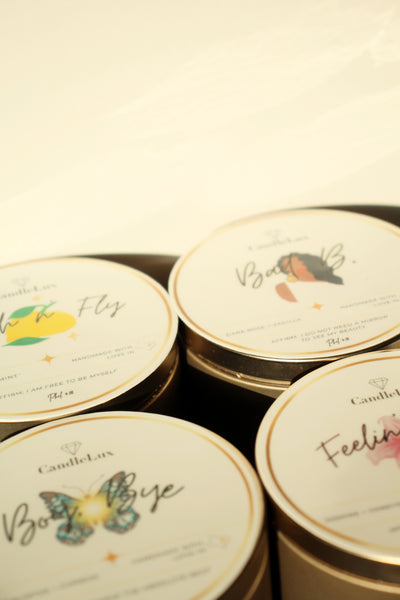 “Fresh n Fly” Gold Jar Candle